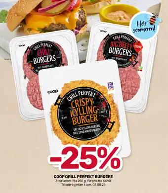 Matkroken COOP grill perfekt burgere tilbud