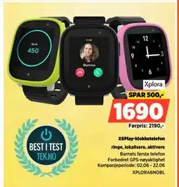 POWER X6Play-klokketelefon tilbud
