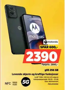 POWER motorola g55 256 GB tilbud