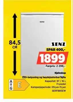 POWER Kjøleskap tilbud
