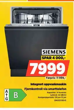 POWER Integrert oppvaskmaskin tilbud