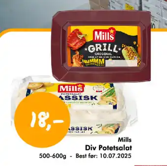 Havaristen Mill's Div Potetsalat tilbud