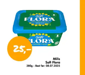 Havaristen Mills Soft Flora tilbud