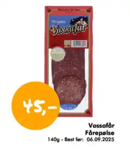 Havaristen Vossafår Fårepølse tilbud