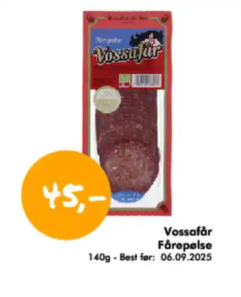 Havaristen Vossafår Fårepølse tilbud