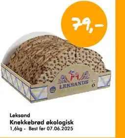 Havaristen Leksand Knekkebrød økologisk tilbud