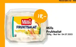 Havaristen Mills Fruktsalat tilbud