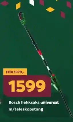 Megaflis Bosch hekksaks universal m/teleskopstang tilbud