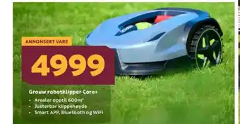 Megaflis Grouw robotklipper Core+ tilbud