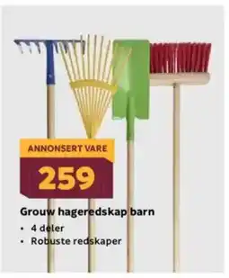 Megaflis Grouw hageredskap barn tilbud