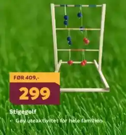 Megaflis Stigegolf Goy uteaktivitet for hele familien tilbud
