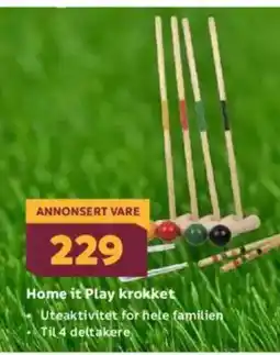 Megaflis Home it Play krokket tilbud