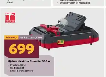 Megaflis Mjølner elektrisk fliskutter 500 W tilbud