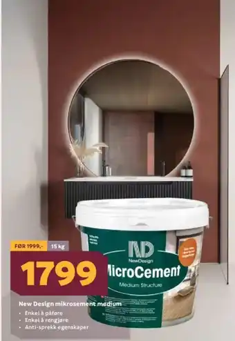 Megaflis New Design mikrosement medium tilbud