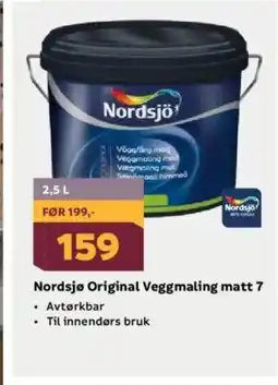 Megaflis Nordsjø Original Veggmaling matt 7 tilbud