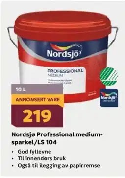 Megaflis Nordsjø Professional medium- sparkel/LS 104 tilbud