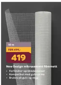 Megaflis New Design mikrosement fibernett tilbud