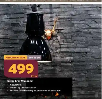 Megaflis Silver Grey Wallpanel tilbud