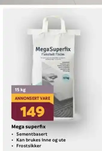 Megaflis Mega superfix tilbud