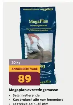 Megaflis Megaplan avrettingsmasse tilbud