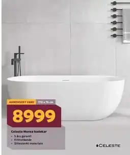 Megaflis Celeste Monza badekar tilbud