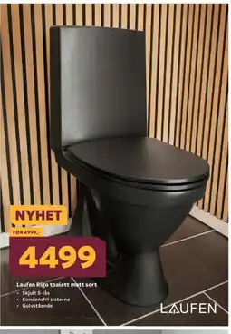Megaflis LAUFEN Laufen Rigo toalett matt sort tilbud