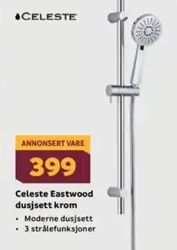 Megaflis ♦CELESTE Celeste Eastwood dusjsett krom tilbud