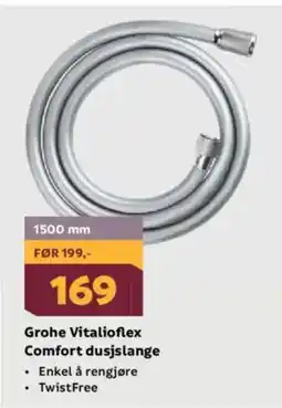Megaflis Grohe Vitalioflex Comfort dusjslange tilbud