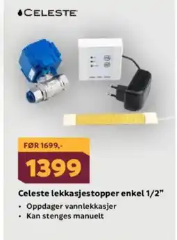 Megaflis CELESTE Celeste lekkasjestopper enkel 1/2" tilbud