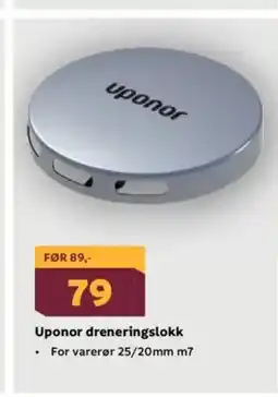 Megaflis Uponor dreneringslokk tilbud