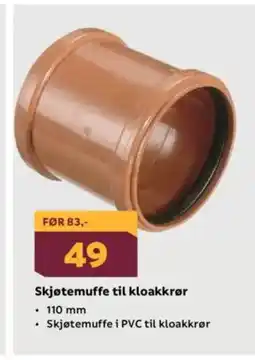 Megaflis Skjøtemuffe til kloakkrør tilbud