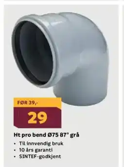 Megaflis Ht pro bend 075 87° grå tilbud