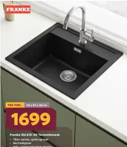 Megaflis Franke Sid 610-50 Tectonitevask tilbud