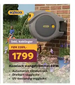 Megaflis Hozelock slangetrommel 40 m tilbud