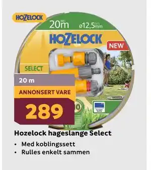 Megaflis Hozelock hageslange Select tilbud