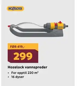 Megaflis Hozelock vannspreder tilbud