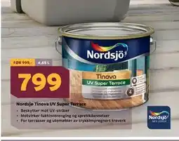 Megaflis Nordsjø Tinova UV Super Terrace tilbud