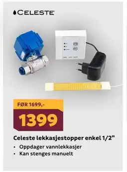 Megaflis Celeste lekkasjestopper enkel 1/2” tilbud