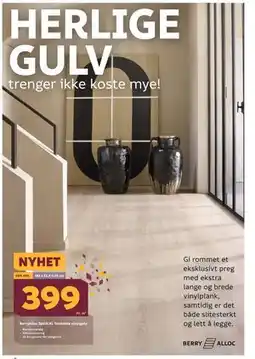 Megaflis BerryAlloc Spirit XL Yosemite vinylgulv tilbud