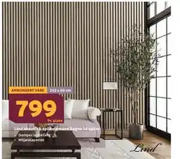 Megaflis Lind akustikk spileelement Søgne 14 spiler tilbud