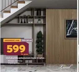 Megaflis Lind akustikk spileelement Hasle 14 spiler tilbud
