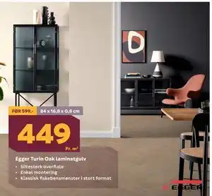 Megaflis Egger Turin Oak laminatgulv tilbud
