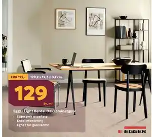 Megaflis Egger Light Berdal Oak laminatgulv tilbud