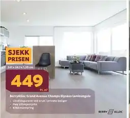 Megaflis BerryAlloc Grand Avenue Champs Elysees laminatgulv tilbud