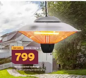 Megaflis Terrassevarmer nedhengt tilbud