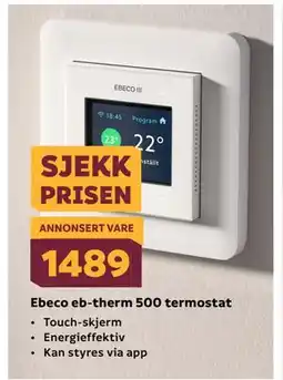 Megaflis Ebeco eb-therm 500 termostat tilbud