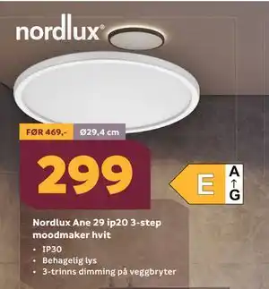 Megaflis Nordlux Ane 29 ip20 3-step moodmaker hvit tilbud