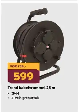 Megaflis Trend kabeltrommel 25 m tilbud