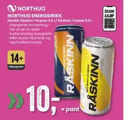 Sport Outlet NORTHUG ENERGIDRIKK tilbud
