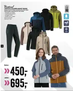 Sport Outlet VERTICAL ALLVÆRSJAKKE/-BUKSE tilbud